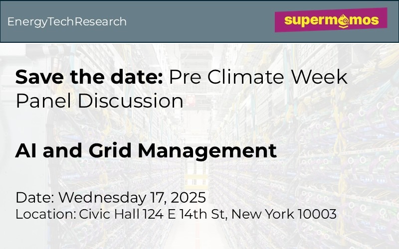 (CANCELED) Pre Climate Week Panel Discussion: AI and Grid Management ...