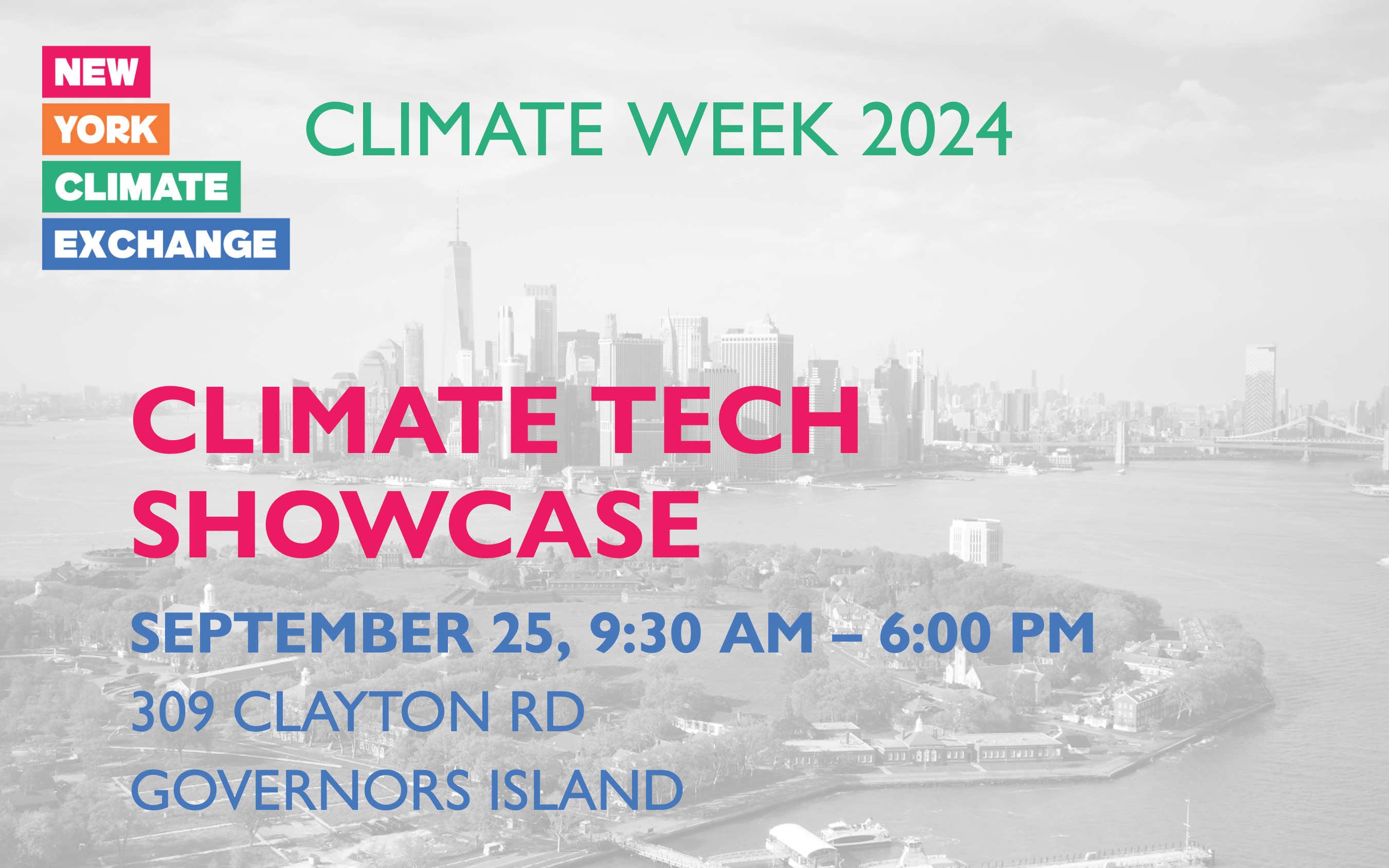 The New York Climate Exchange Climate Tech Showcase | NYC Tech Events